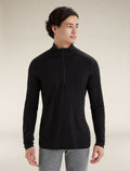 Men's Merino 200 Oasis Long Sleeve Half Zip Thermal Top Midnight Navy - 1
