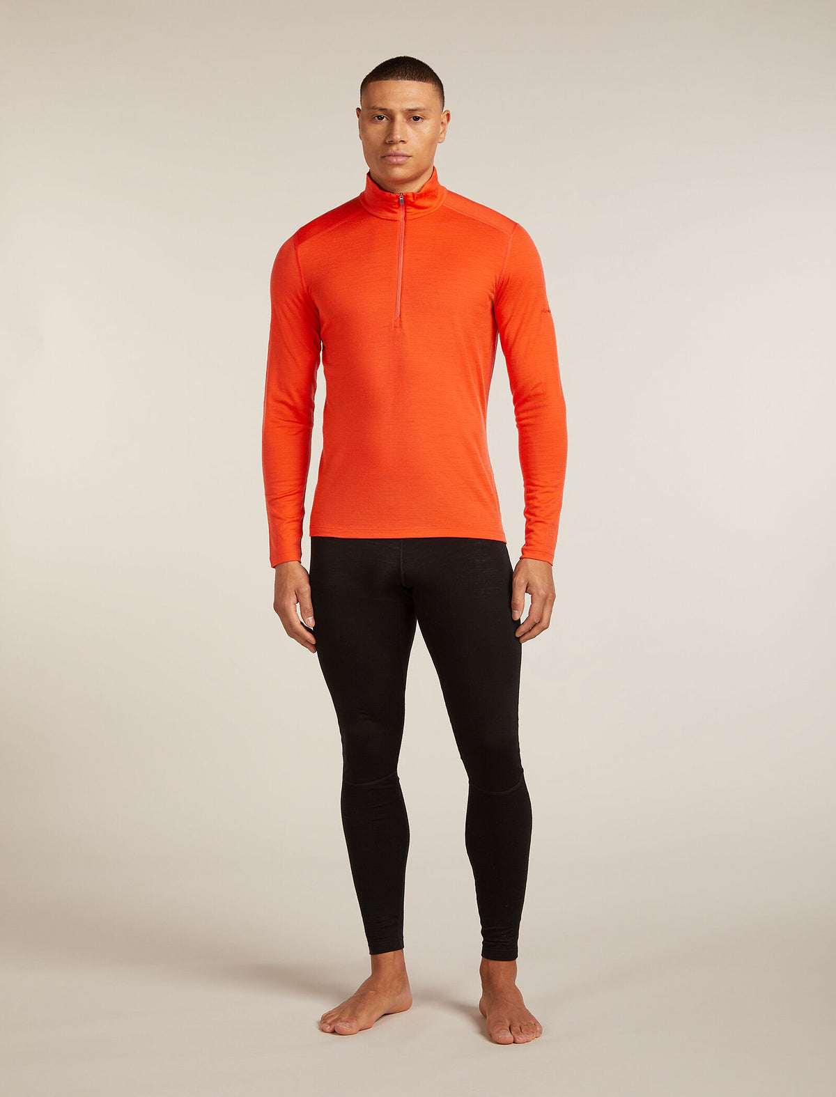 Men's Merino 200 Oasis Long Sleeve Half Zip Thermal Top Fervid - 3