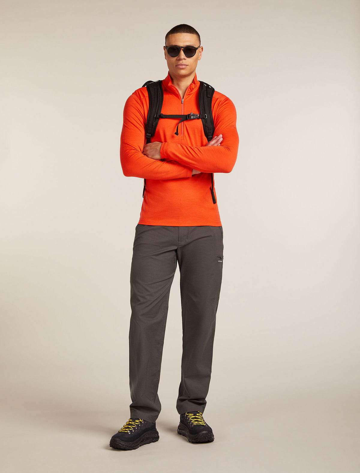 Haut isotherme à manches longues et demi-glissière 200 Oasis en mérinos Men's Fervid - 4