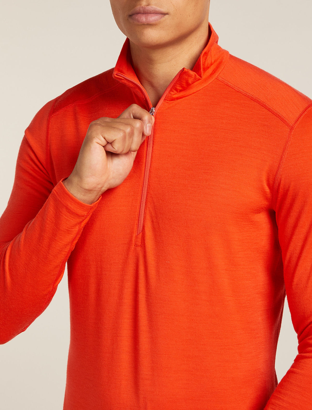 Haut isotherme à manches longues et demi-glissière 200 Oasis en mérinos Men's Fervid - 6