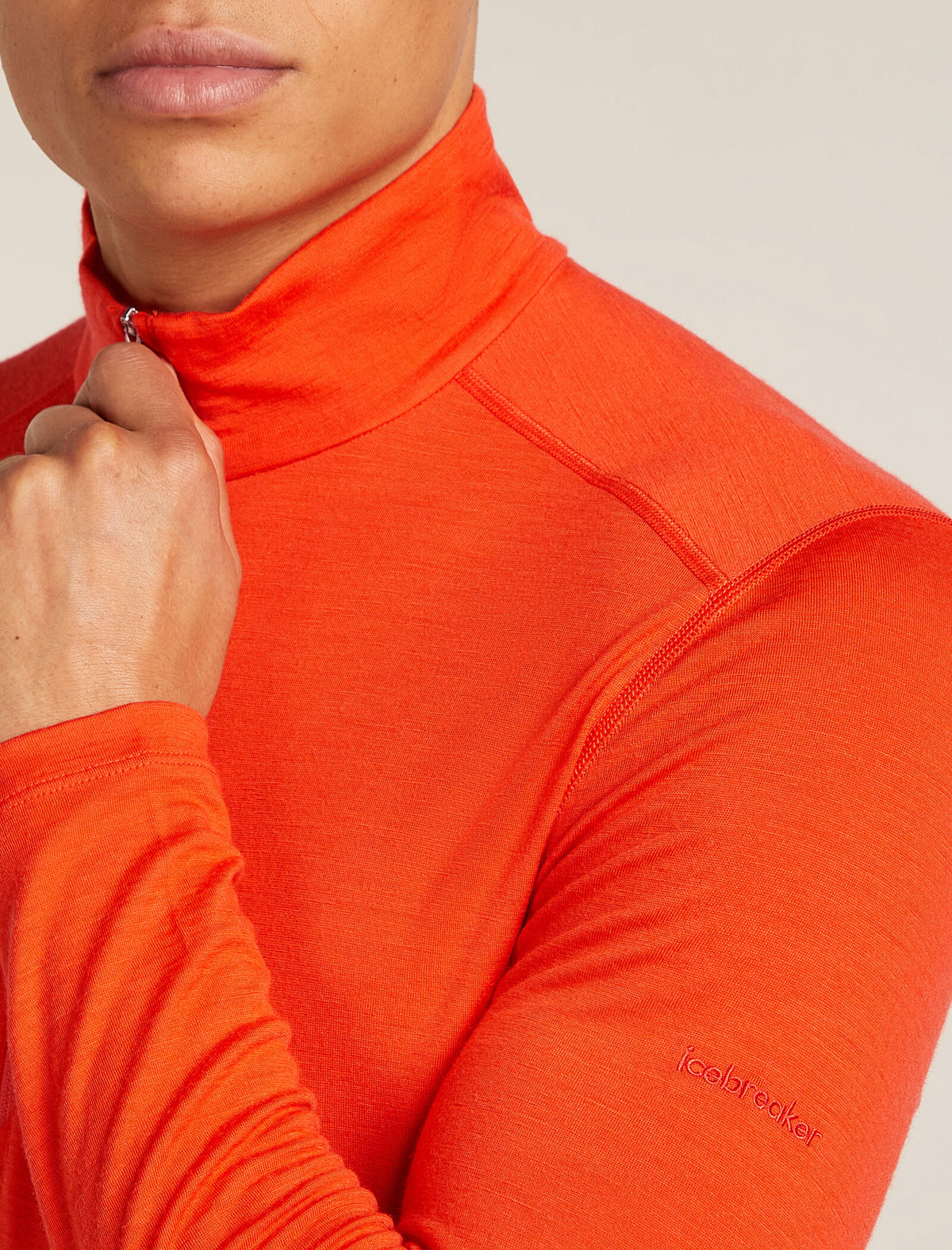Haut isotherme à manches longues et demi-glissière 200 Oasis en mérinos Men's Fervid - 7