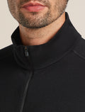 Men's Merino 260 Tech Long Sleeve Half Zip Thermal Top Black - 6