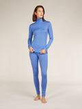 Haut isotherme à manches longues et demi-glissière 200 Oasis en mérinos Femme Baja - 3