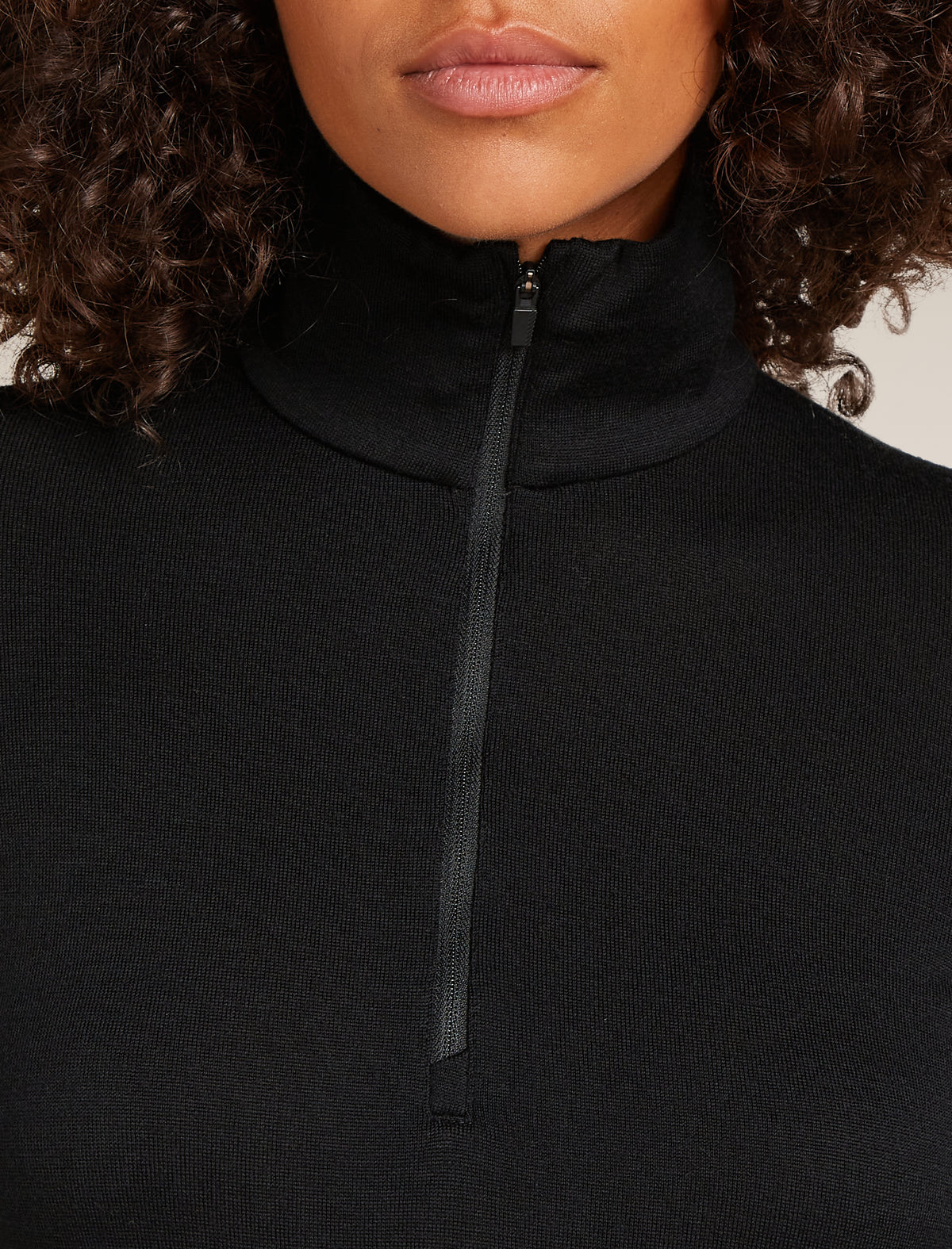 Women's Merino 260 Tech Long Sleeve Half Zip Thermal Top Black - 6