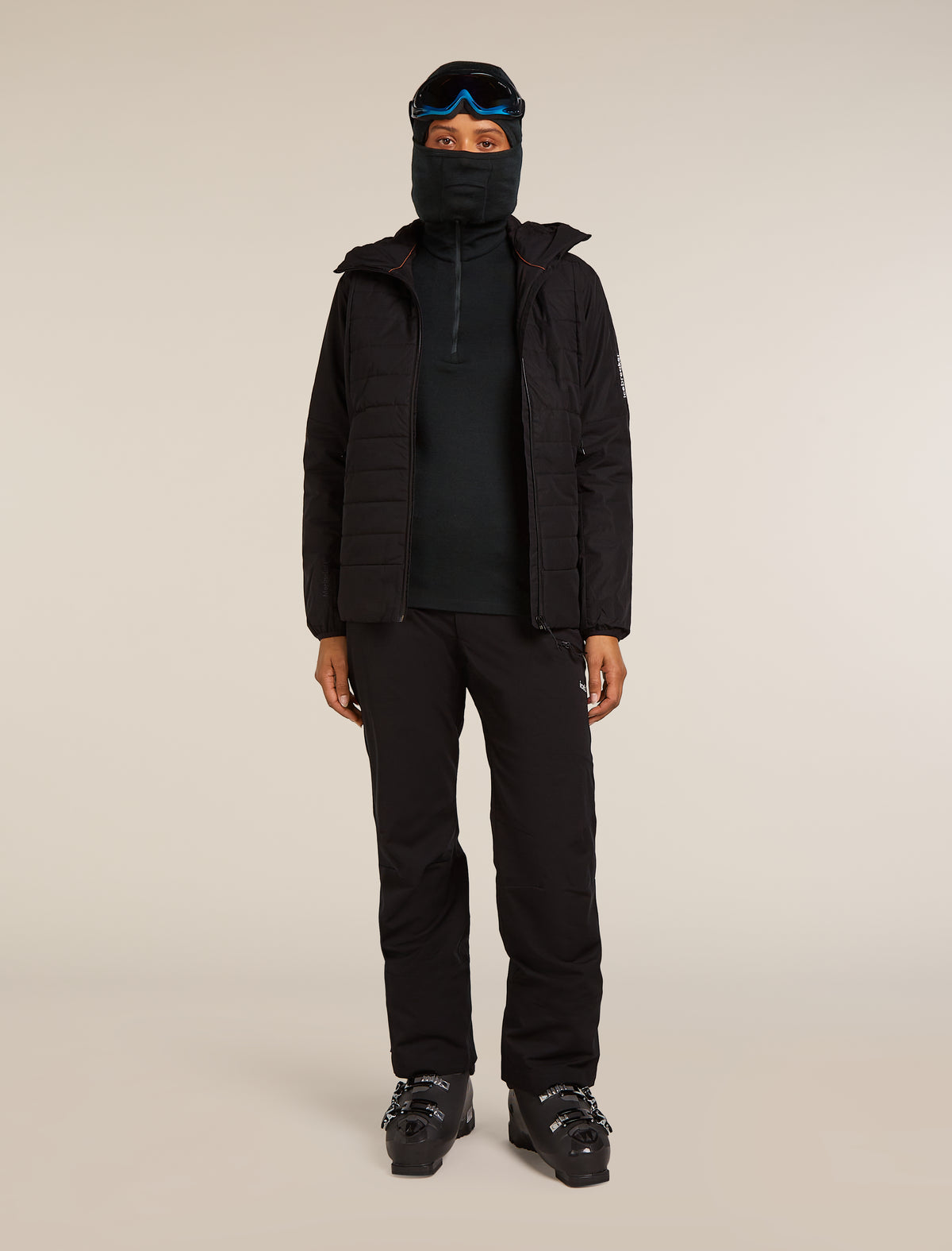 Women's Merino 260 Tech Long Sleeve Half Zip Thermal Top Black - 4
