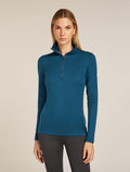 Women's Merino 260 Tech Long Sleeve Half Zip Thermal Top Atlantis - 1