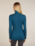 Women's Merino 260 Tech Long Sleeve Half Zip Thermal Top Atlantis - 2
