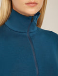 Women's Merino 260 Tech Long Sleeve Half Zip Thermal Top Atlantis - 5