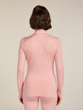 Women's Merino 260 Tech Long Sleeve Half Zip Thermal Top Blush - 2