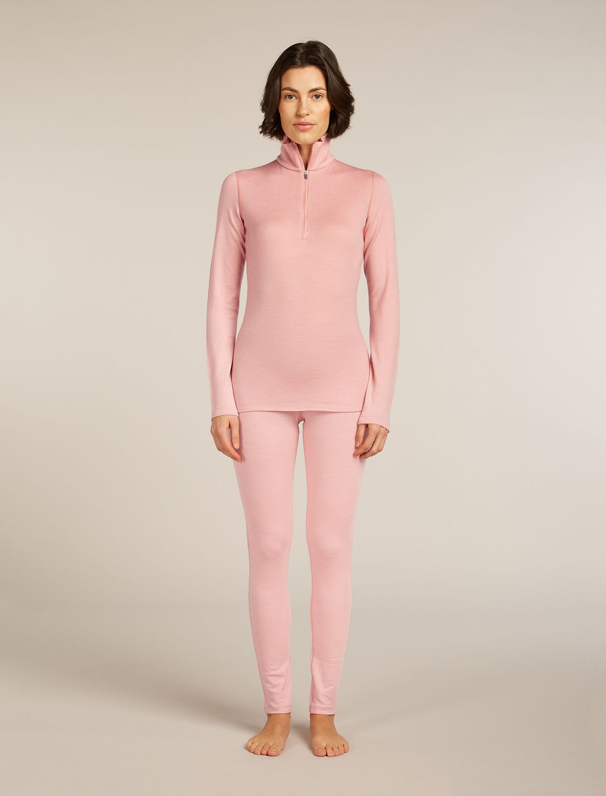 Women's Merino 260 Tech Long Sleeve Half Zip Thermal Top Blush - 3