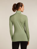 Women's Merino 260 Tech Long Sleeve Half Zip Thermal Top Lichen - 2
