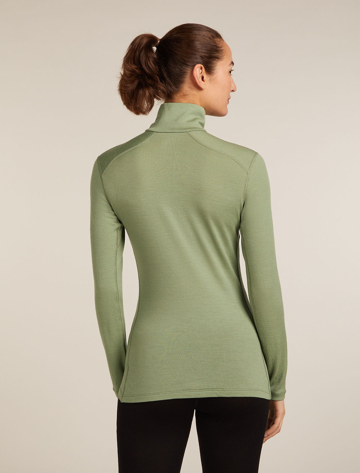 Women's Merino 260 Tech Long Sleeve Half Zip Thermal Top Lichen - 2