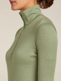 Women's Merino 260 Tech Long Sleeve Half Zip Thermal Top Lichen - 5