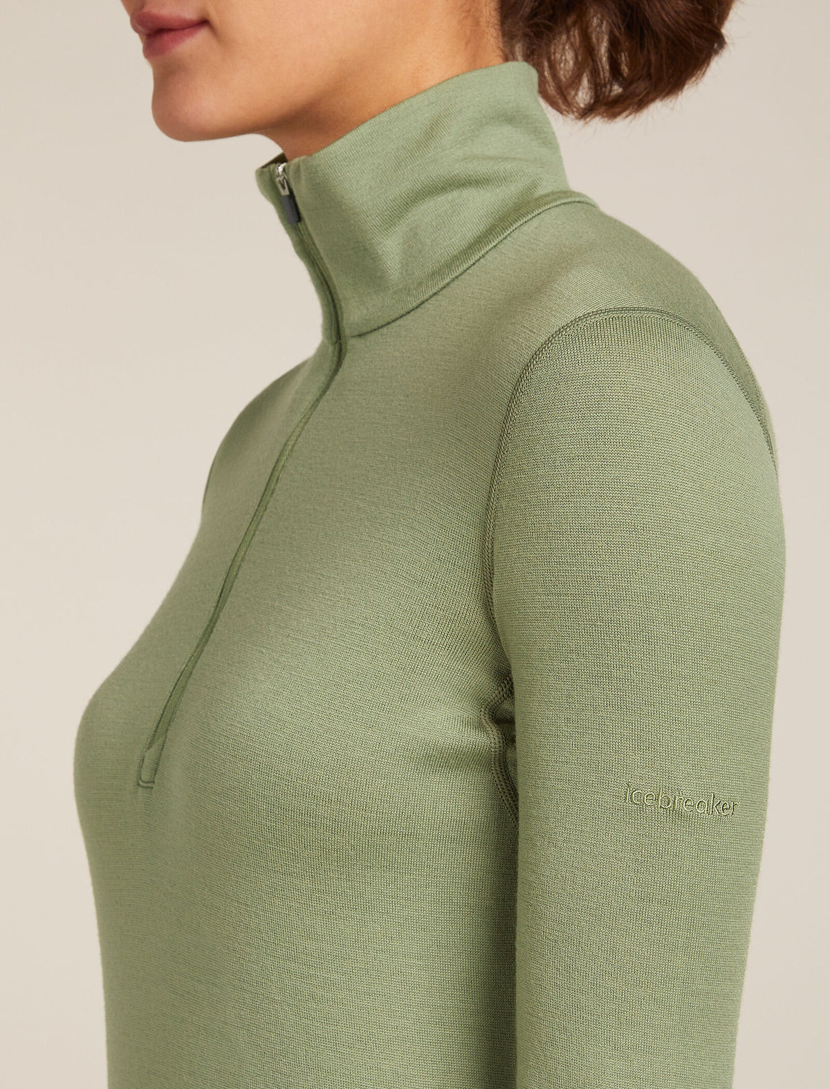 Women's Merino 260 Tech Long Sleeve Half Zip Thermal Top Lichen - 5