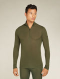 Haut isotherme à manches longues et demi-glissière 175 Everyday en mérinos Men's Loden - 1