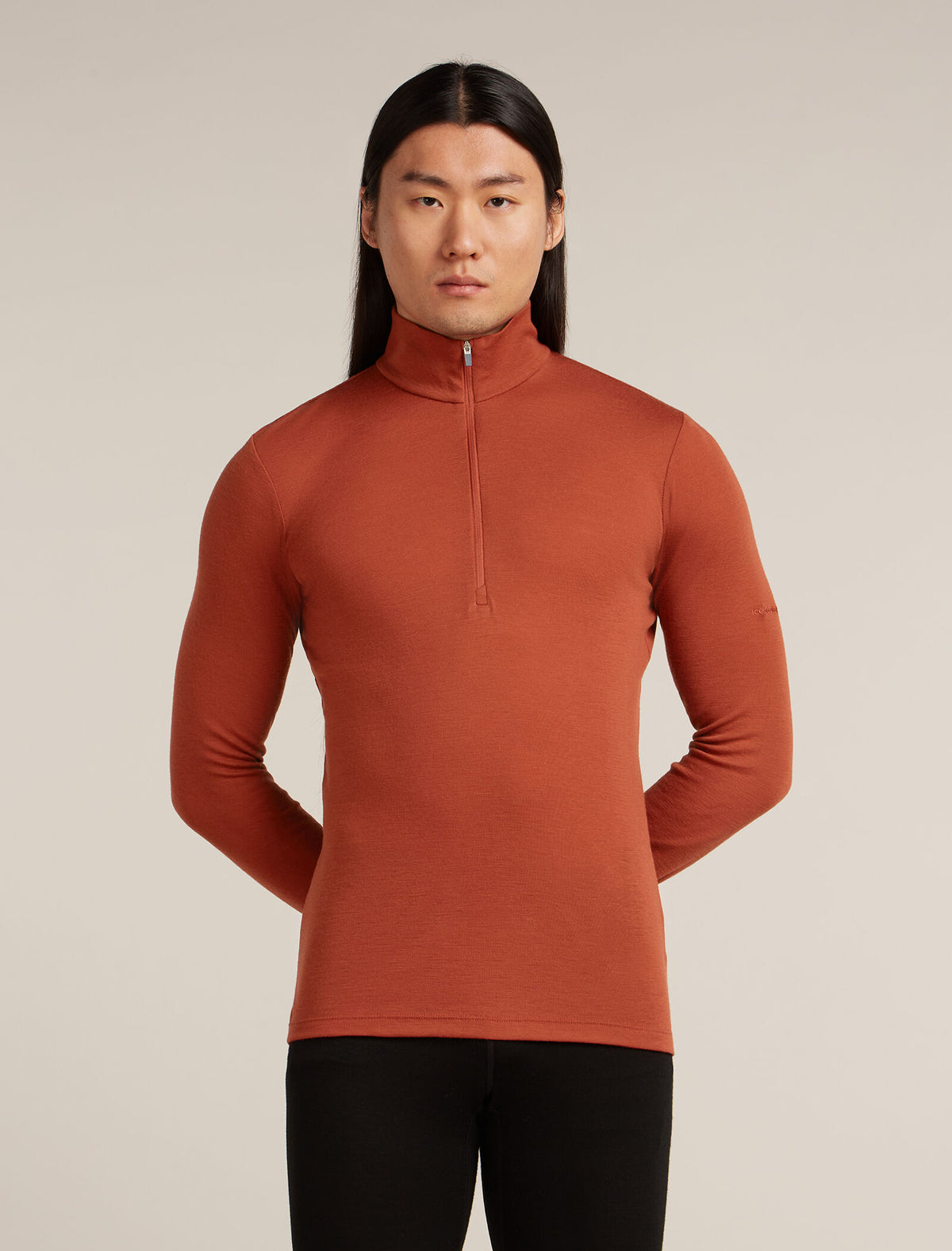 Haut isotherme à manches longues et demi-glissière 175 Everyday en mérinos Men's Jasper - 1