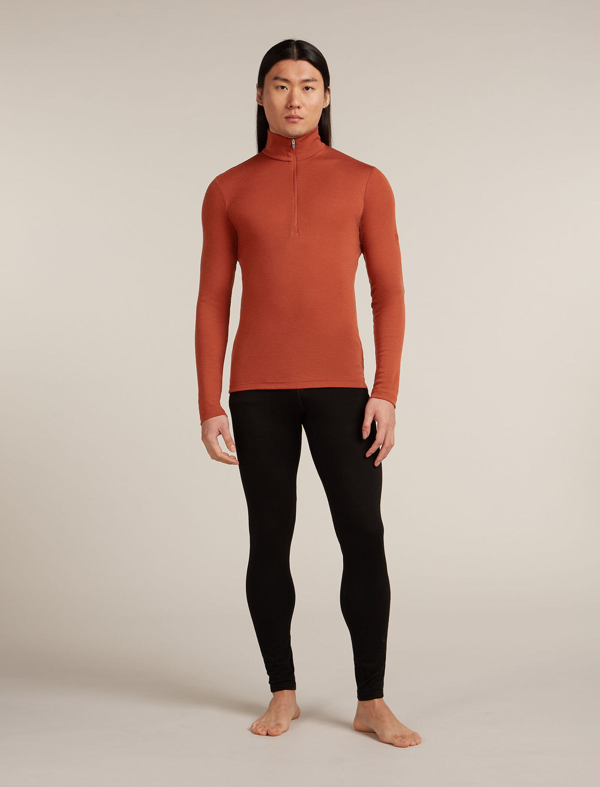 Haut isotherme à manches longues et demi-glissière 175 Everyday en mérinos Men's Jasper - 3
