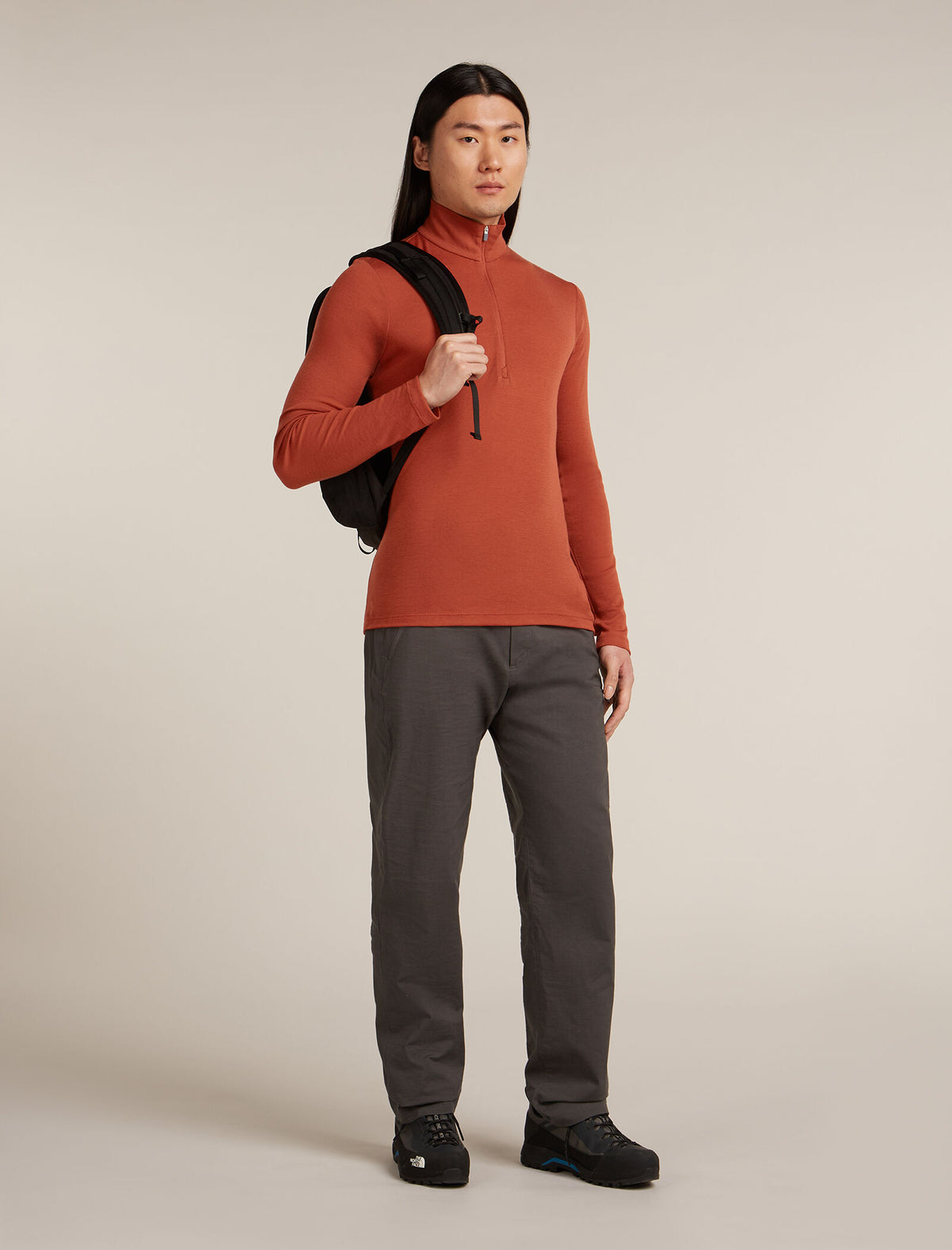 Haut isotherme à manches longues et demi-glissière 175 Everyday en mérinos Men's Jasper - 4
