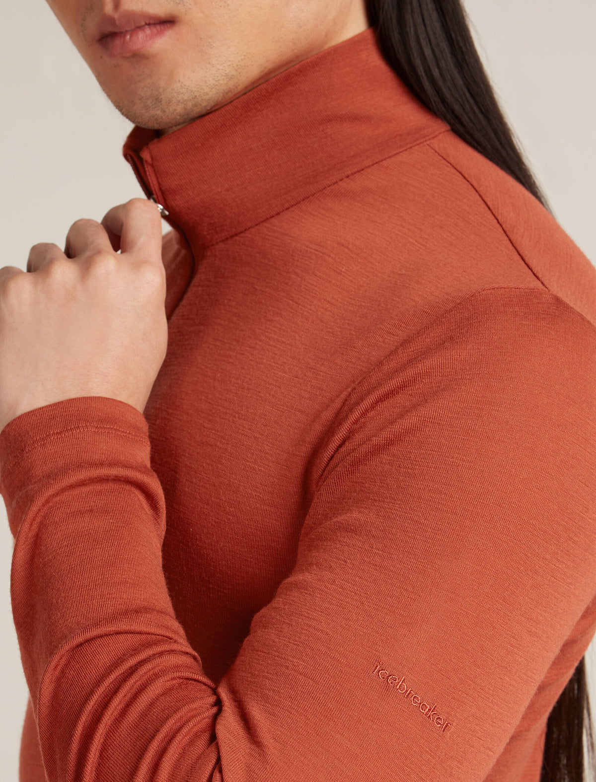 Haut isotherme à manches longues et demi-glissière 175 Everyday en mérinos Men's Jasper - 7