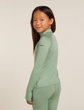 Kids’ Merino 260 Tech Long Sleeve Half Zip Thermal Top Seaglass - 2