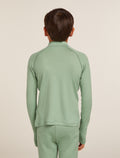 Kids’ Merino 260 Tech Long Sleeve Half Zip Thermal Top Seaglass - 5