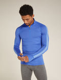 Men's Merino 200 ZoneKnit™ Long Sleeve Half Zip Thermal Top Brillant/Baja - 1