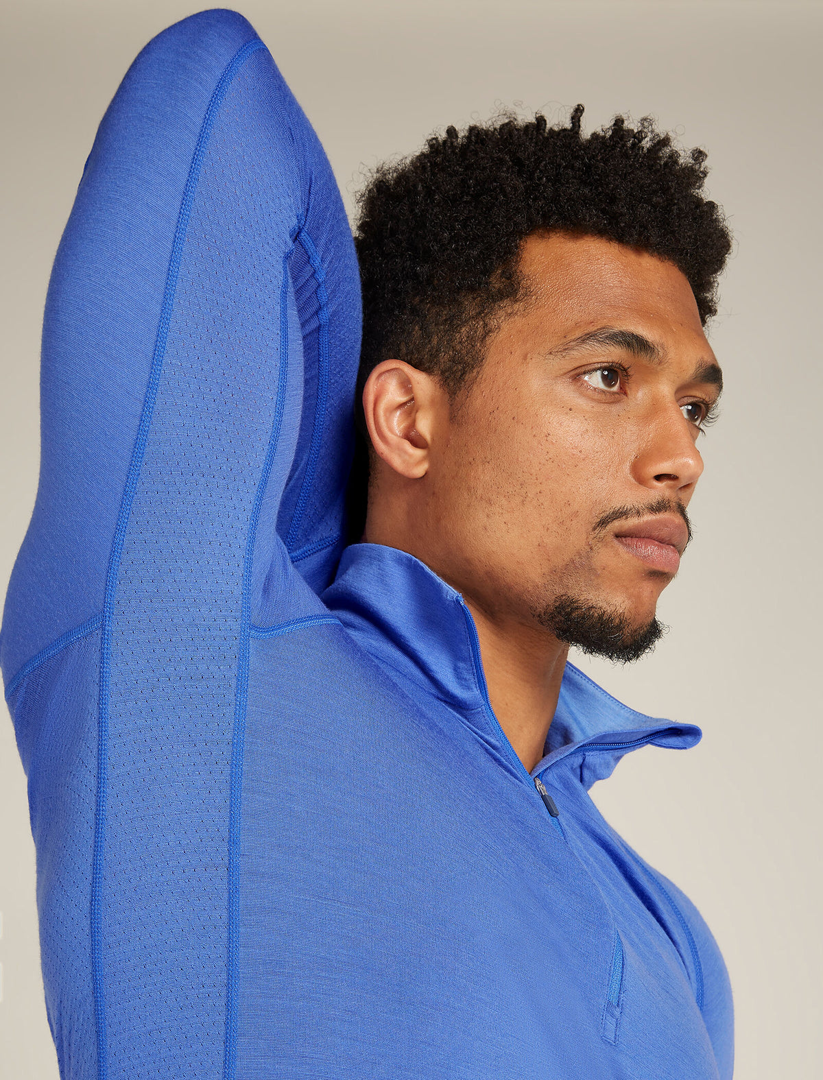 Men's Merino 200 ZoneKnit™ Long Sleeve Half Zip Thermal Top Brillant/Baja - 6