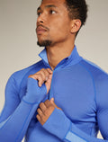 Men's Merino 200 ZoneKnit™ Long Sleeve Half Zip Thermal Top Brillant/Baja - 7