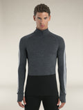 Men's Merino 200 ZoneKnit™ Long Sleeve Half Zip Thermal Top Jet Heather/Black - 1