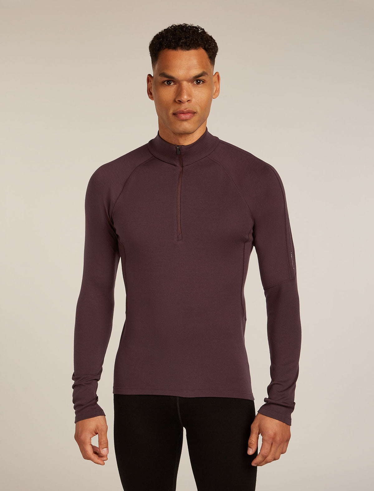 Haut isotherme à manches longues et demi-glissière Polar MerinoFine™ 300 Men's Java - 1