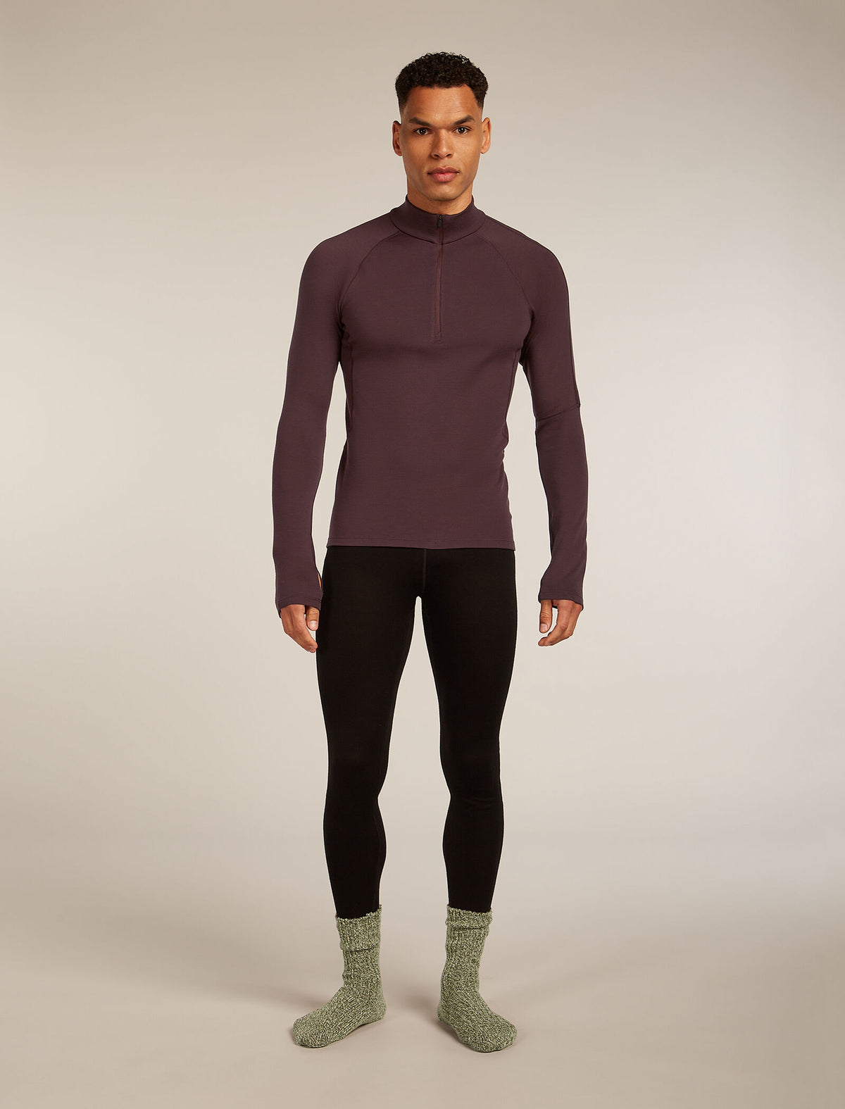 Haut isotherme à manches longues et demi-glissière Polar MerinoFine™ 300 Men's Java - 8