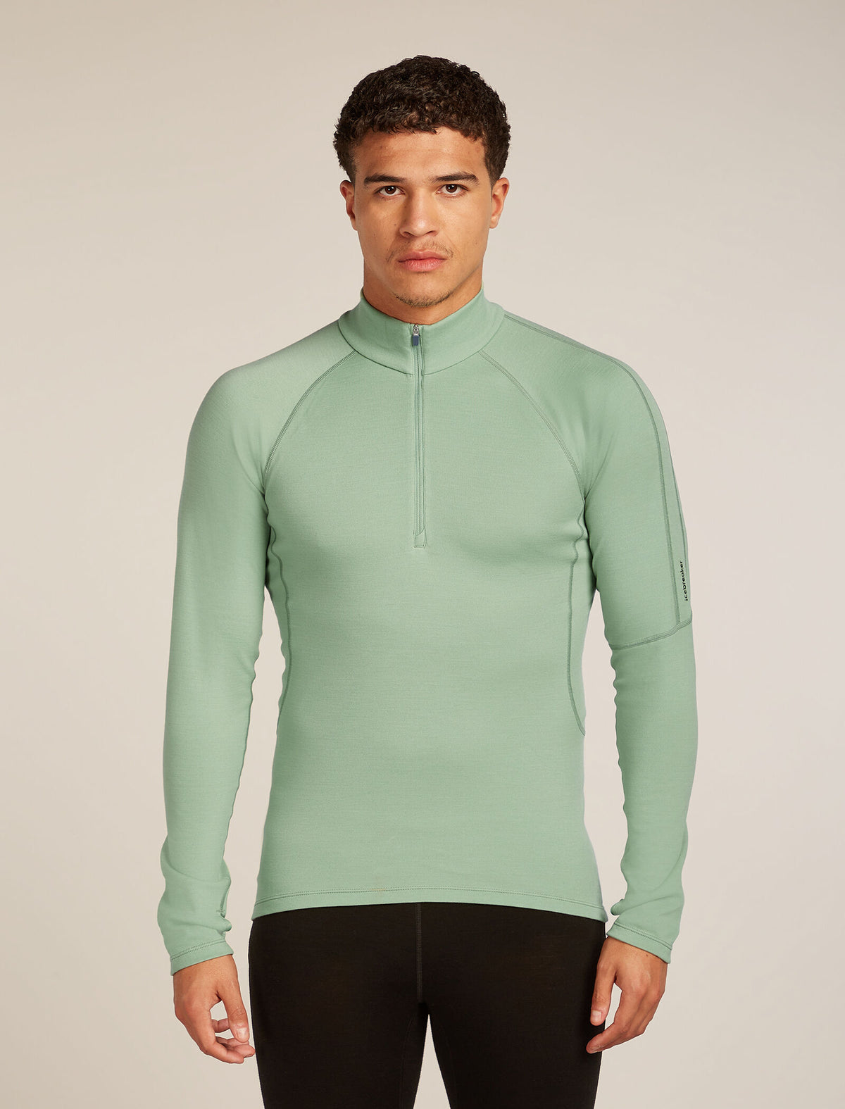 Haut isotherme à manches longues et demi-glissière Polar MerinoFine™ 300 Men's Seaglass - 1