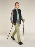 Men's Merino 200 Sonebula Long Sleeve Half Zip Thermal Hoodie Galaxy/Moss - 4
