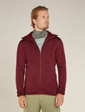 Men's Merino 560 Realfleece™ Elemental Long Sleeve Zip Hoodie Port - 1