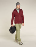 Men's Merino 560 Realfleece™ Elemental Long Sleeve Zip Hoodie Port - 4