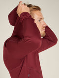 Men's Merino 560 Realfleece™ Elemental Long Sleeve Zip Hoodie Port - 9