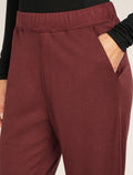 Women's Merino Blend 200 Crush Ankle Pants Port - 4