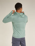 Men's Merino Blend 200 Realfleece™ Descender Long Sleeve Zip Hoodie Moss/Galaxy - 2