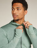 Men's Merino Blend 200 Realfleece™ Descender Long Sleeve Zip Hoodie Moss/Galaxy - 8
