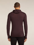Haut à capuche, manches longues et glissière 200 RealFleece™ Descender en mélange de mérinos Men's Java - 2