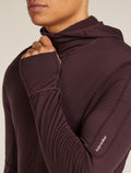 Haut à capuche, manches longues et glissière 200 RealFleece™ Descender en mélange de mérinos Men's Java - 5