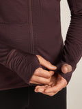 Haut à capuche, manches longues et glissière 200 RealFleece™ Descender en mélange de mérinos Men's Java - 9