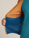 Haut à capuche, manches longues et glissière 200 RealFleece™ Descender en mélange de mérinos Men's Trail/Atlantis - 10
