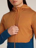 Haut à capuche, manches longues et glissière 200 RealFleece™ Descender en mélange de mérinos Men's Trail/Atlantis - 7