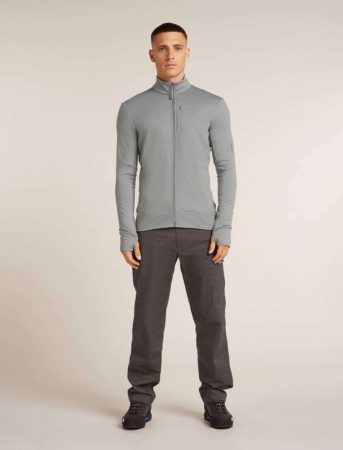 Manteau à manches longues et glissière 260 Quantum en mérinos Men's Alloy - 3