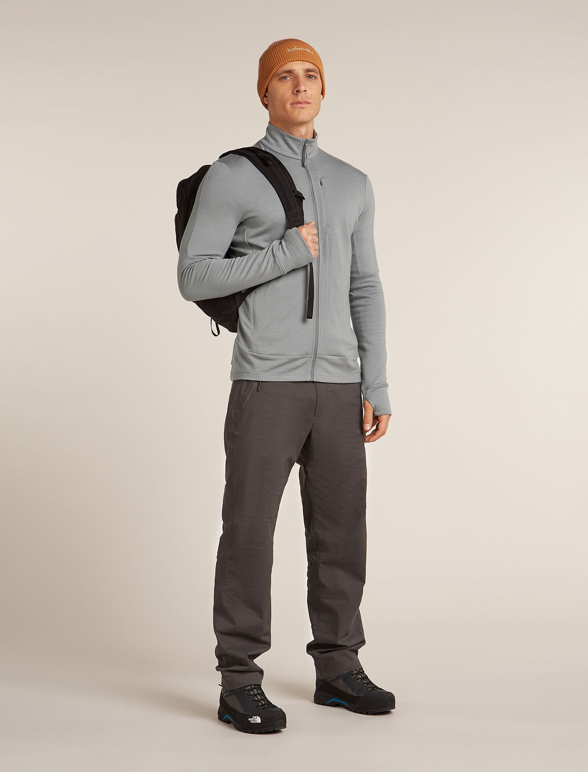 Manteau à manches longues et glissière 260 Quantum en mérinos Men's Alloy - 4