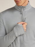 Manteau à manches longues et glissière 260 Quantum en mérinos Men's Alloy - 8