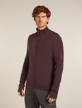 Manteau à manches longues et glissière 260 Quantum en mérinos Men's Java - 1