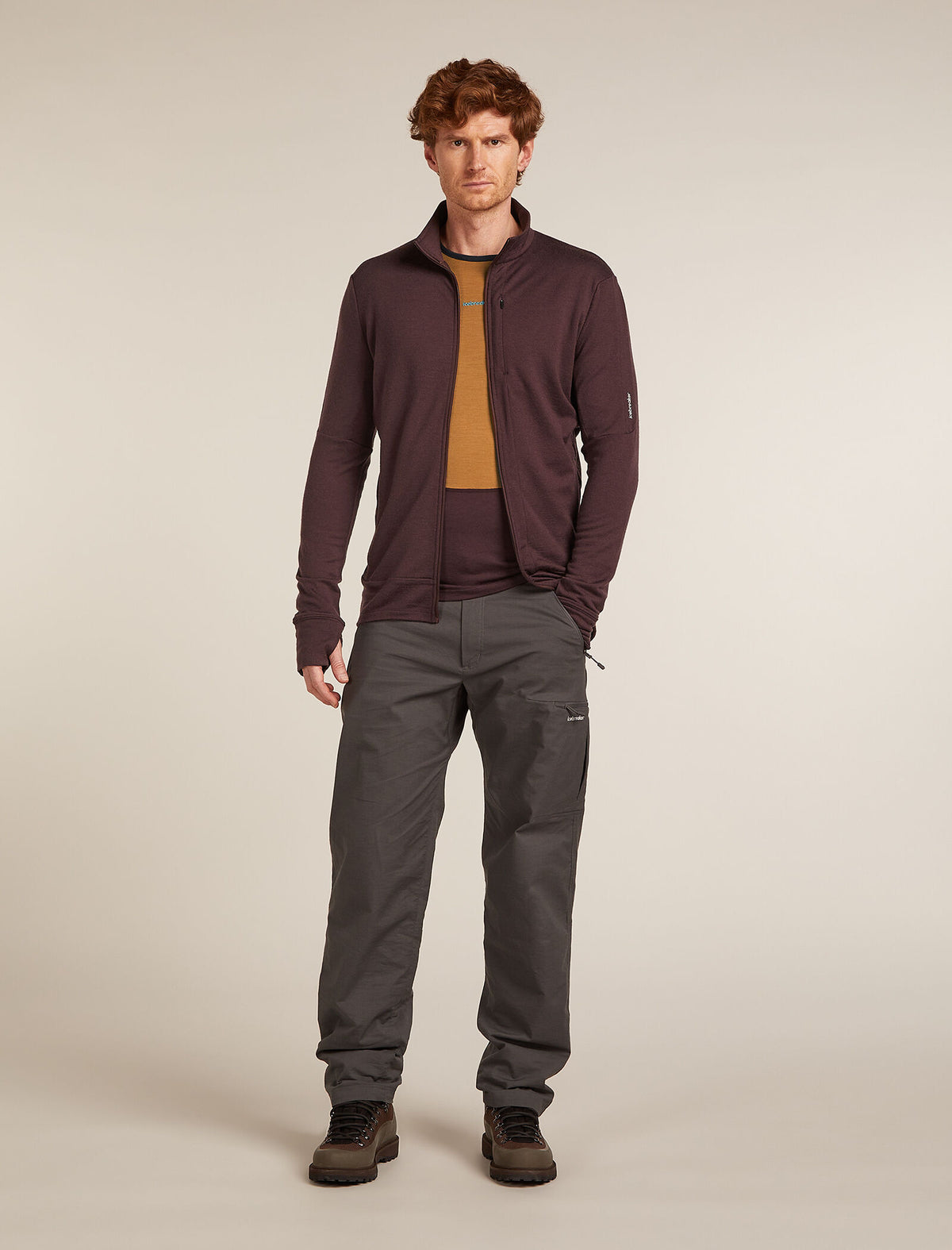 Manteau à manches longues et glissière 260 Quantum en mérinos Men's Java - 3