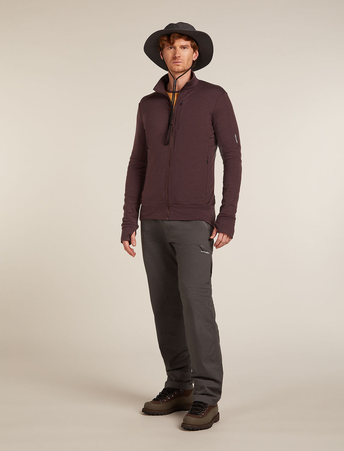 Manteau à manches longues et glissière 260 Quantum en mérinos Men's Java - 4